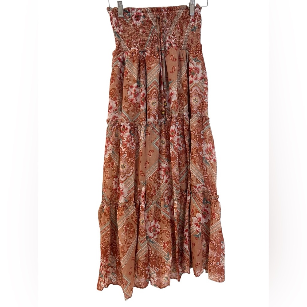 Bohemian Floral Maxi Skirt